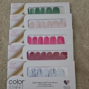 Color Street Nail Strips Set Of 5